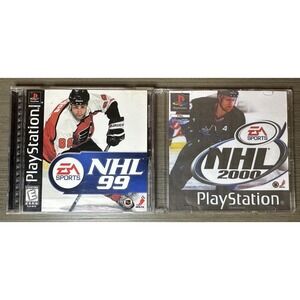 PS1 NHL Game Lot - NHL 99 CIB, NHL 2000 (Disc Only)